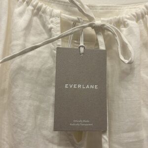 Everlane White Linen Dress -LINED! NWT